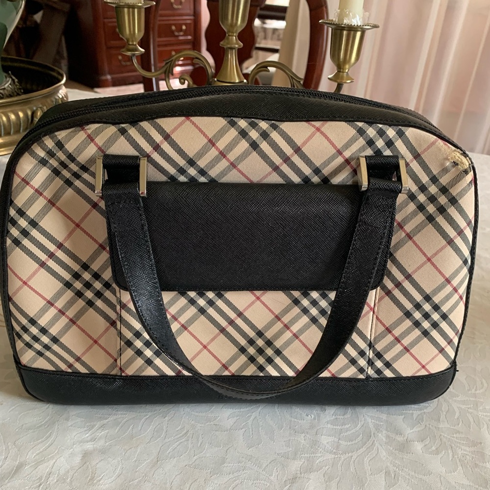 Burberry Nova Check Beige Canvas Handbag